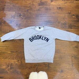 J. Crew “BROOKLYN” crewneck- grey (size S)